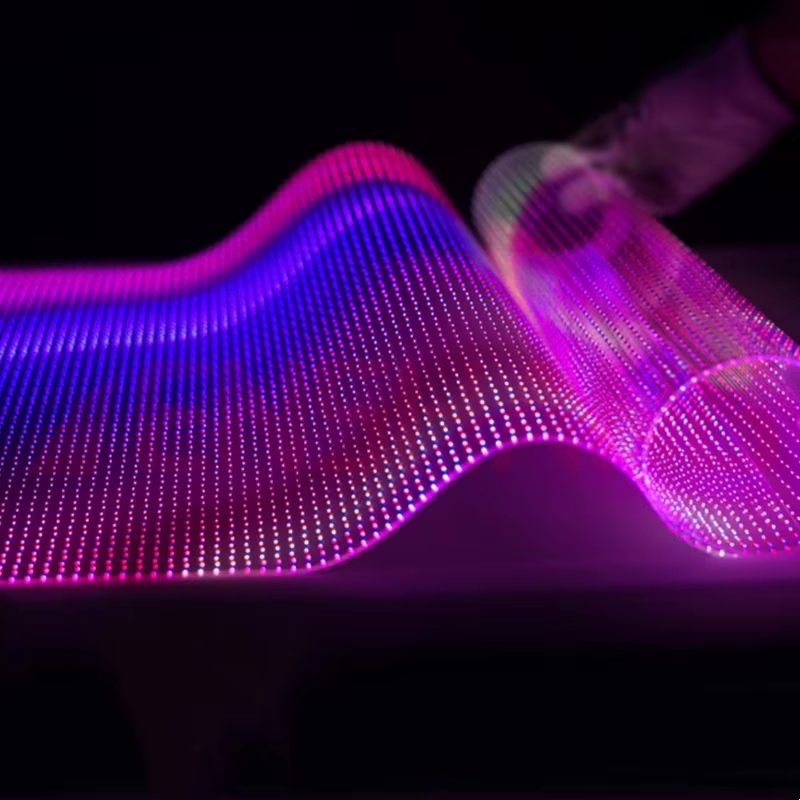 スリムフレキシブルソフトフィルム透明LEDディスプレイ